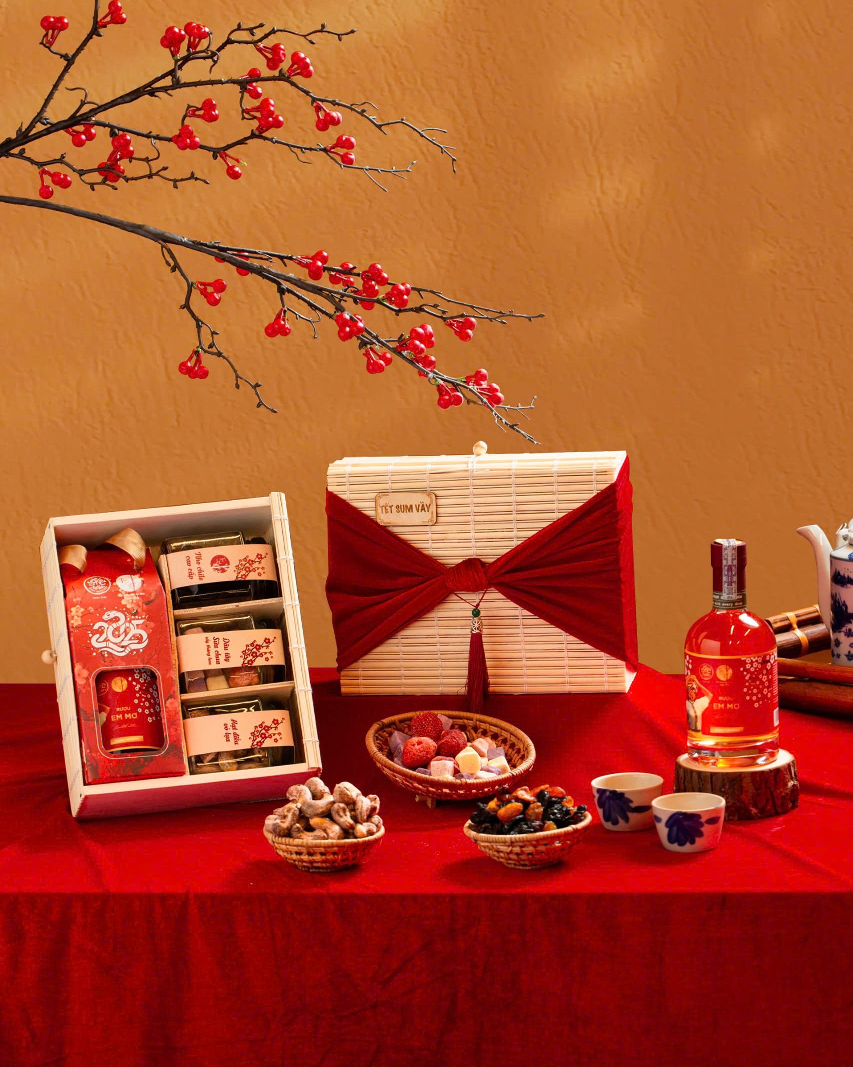 Thiết kế bao bì Set quà “Cát Tường” – Tết 2025