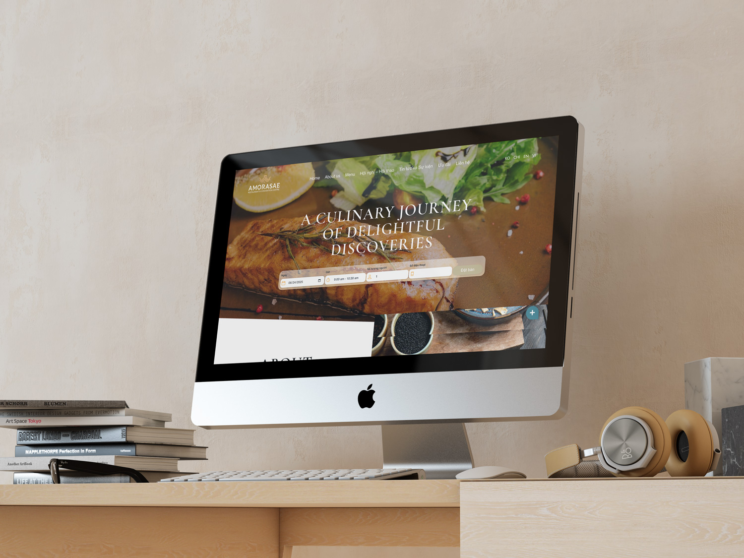 Thiết kế website Nhà hàng Amorasae